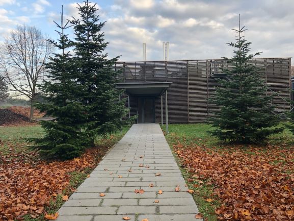 Eingang Krematorium Karlsruhe